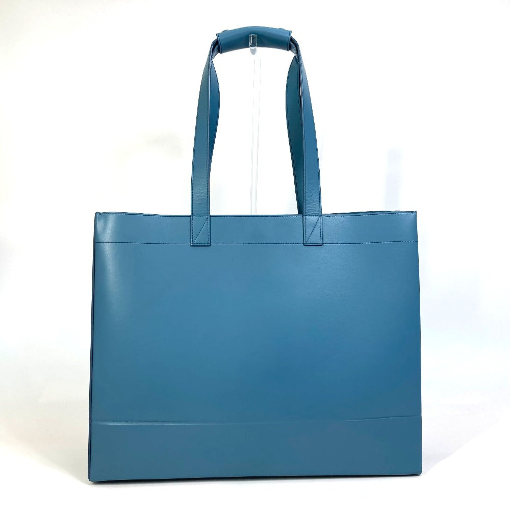 Dior Tote Bag Shawn Stussy Collaboration Mens Leather Blue