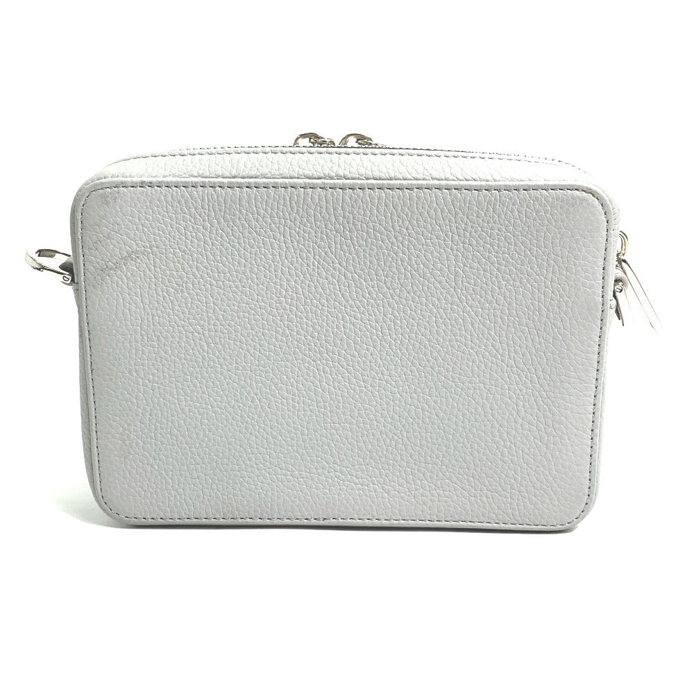 Dior Shoulder Bag Gray H E Mens Leather Logo