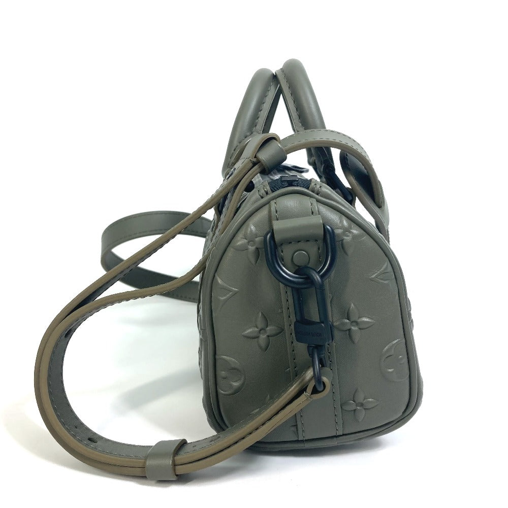 Louis Vuitton M57961 seal Keepall XS Monogram Leather Khaki Handbag