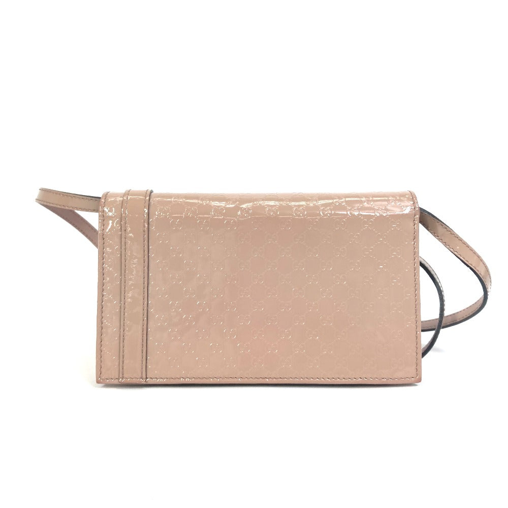 Gucci enamel GG Nice 2WAY Beige Crossbody Bag