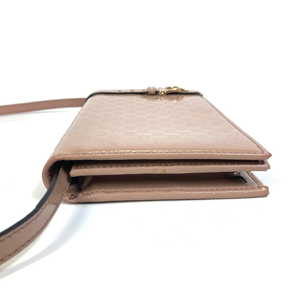 Gucci enamel GG Nice 2WAY Beige Crossbody Bag