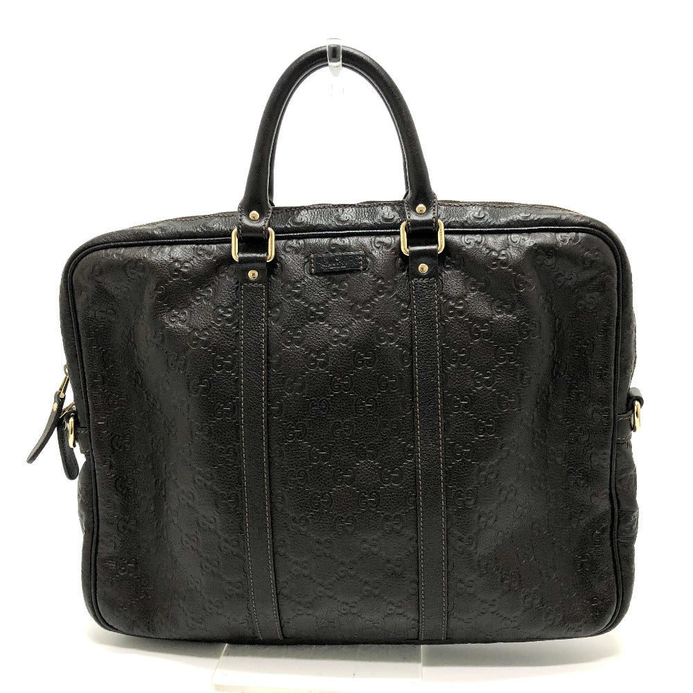 Gucci Briefcase Sima line Leather Brown Handbag
