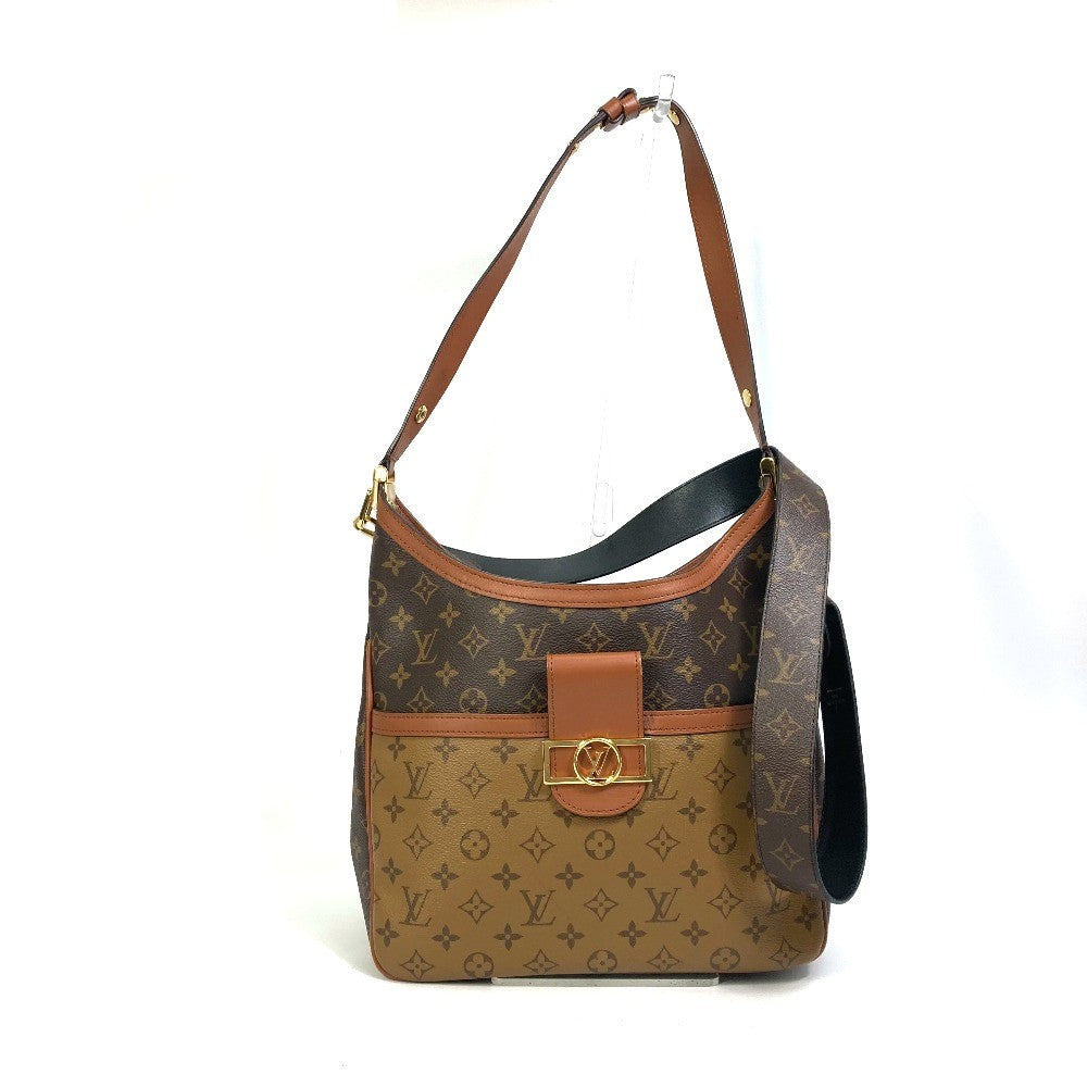 Louis Vuitton M45194 reverse Dauphine PM Monogram Canvas Brown Shoulder Bag