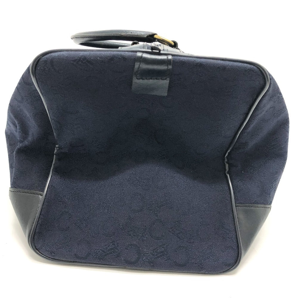 Boston Duffel Bag Navy C Macadam Carriage Leather Canvas Travel Bag