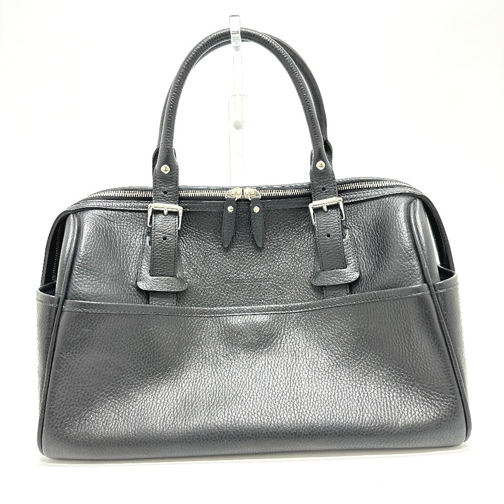 Burberry Boston Duffel Bag Shoulder Bag Handbag Unisex Unisex Leather Black Logo
