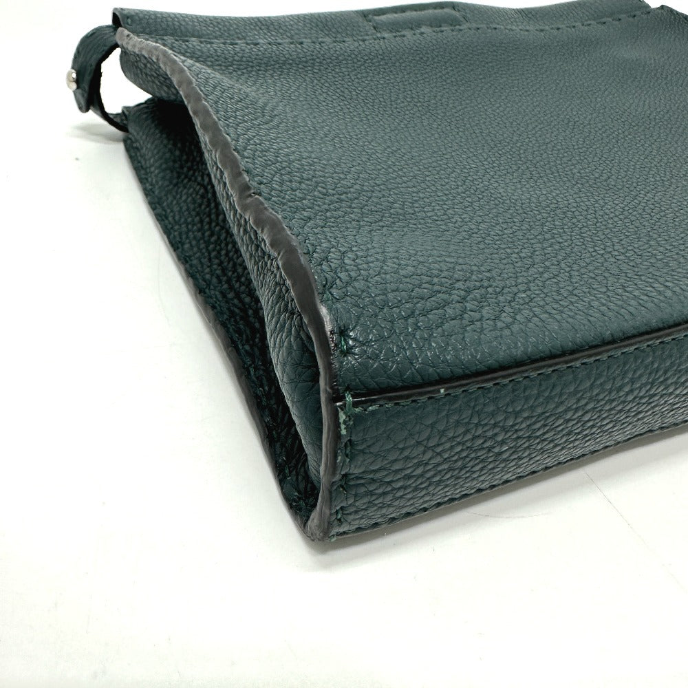 Fendi Business Bag 7Va406 Type Selleria Monster Iconic Peek Leather Blue Travel Bag