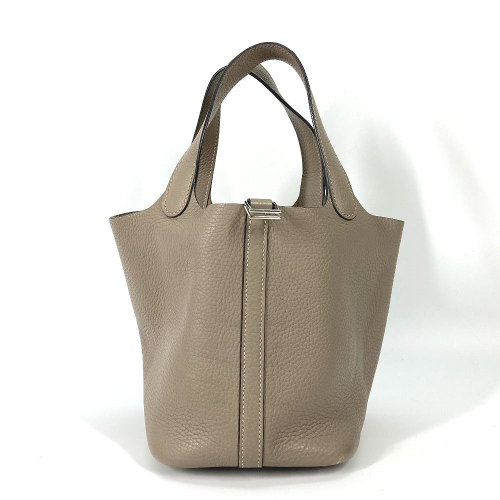 Taurillon Clemence Gray Type Bag Picotin Lock Travel Bag