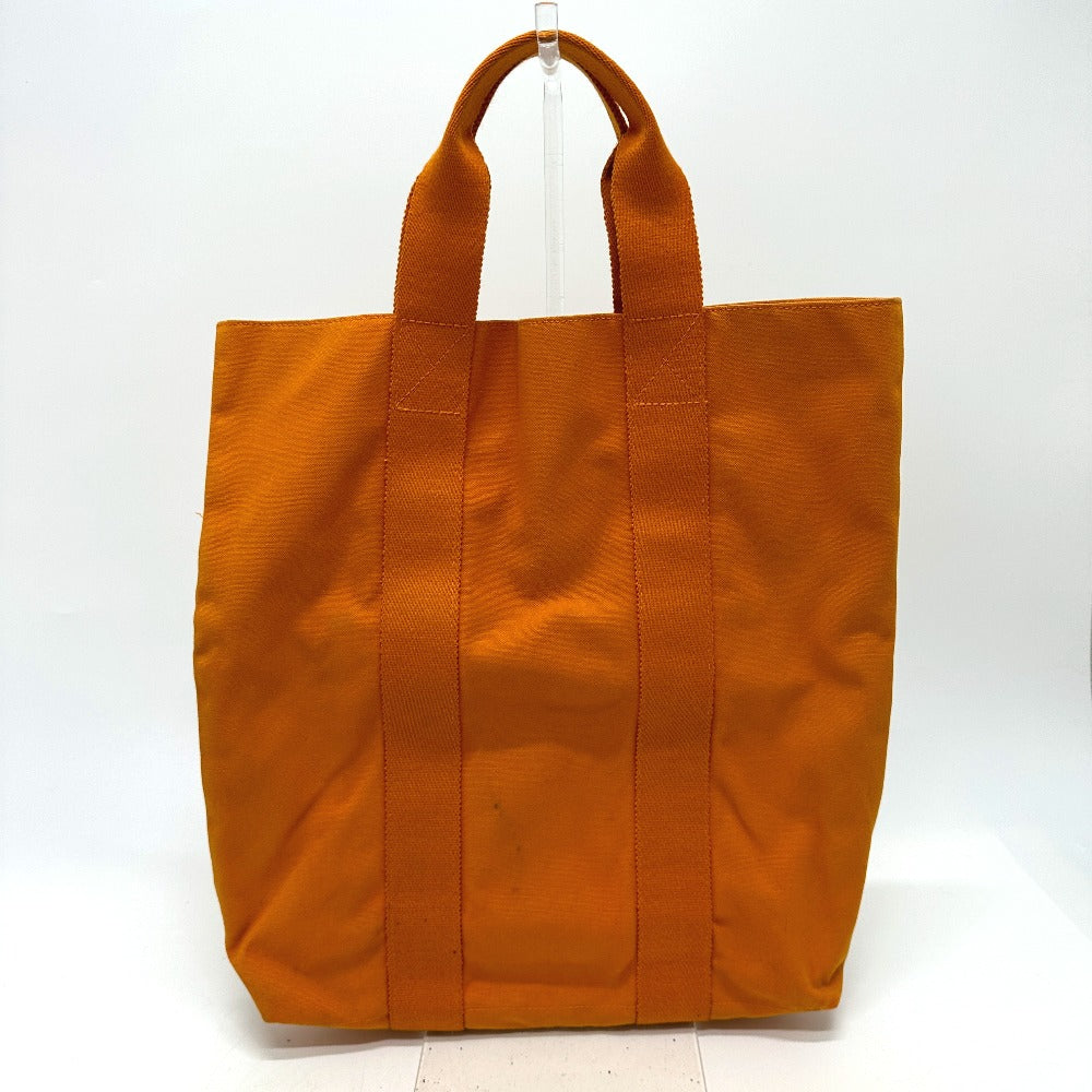 Hermes Tote Bag Fool Toe Kabas Women Canvas Orange