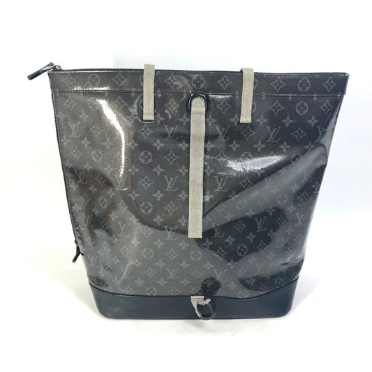 Louis Vuitton M43900 Plastics Eclipse Glaze Zipped Monogram Black Tote Bag