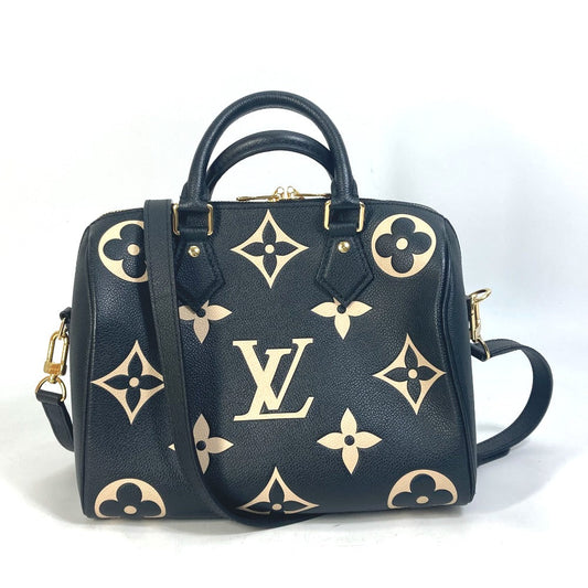 Louis Vuitton Boston Duffel M58947 Ann Platt Monogram Leather Black Speedy Travel Bag