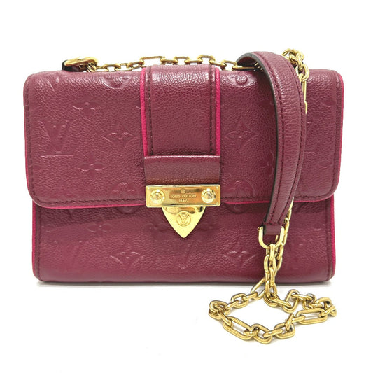 Louis Vuitton M43393 Ann Platt wine- Ann Monogram Leather Red Shoulder Bag
