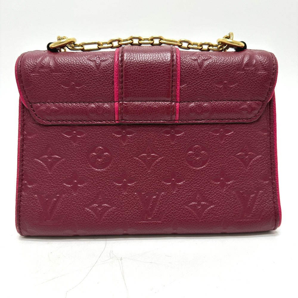 Louis Vuitton M43393 Ann Platt wine- Ann Monogram Leather Red Shoulder Bag