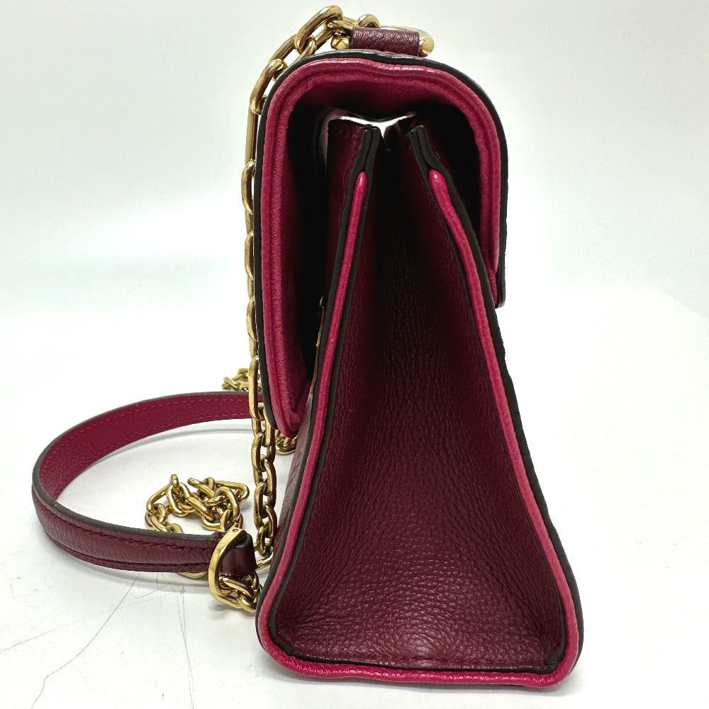 Louis Vuitton M43393 Ann Platt wine- Ann Monogram Leather Red Shoulder Bag