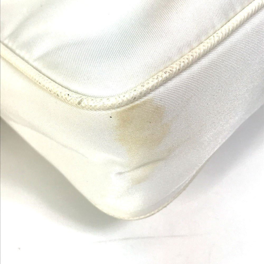 Shoulder Bag Triangle Plate Re Edition Women Nylon White