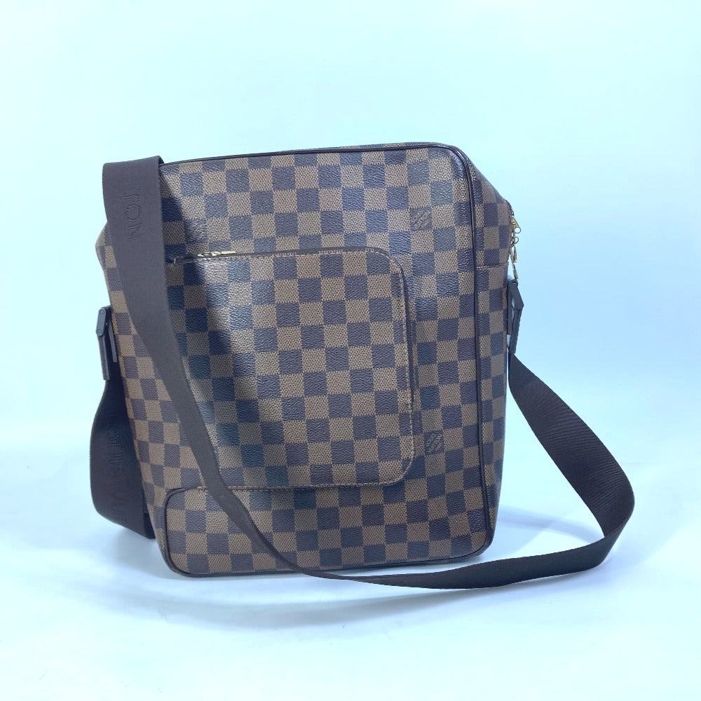 Louis Vuitton N41441 Damier Olaf MM Canvas Brown Shoulder Bag