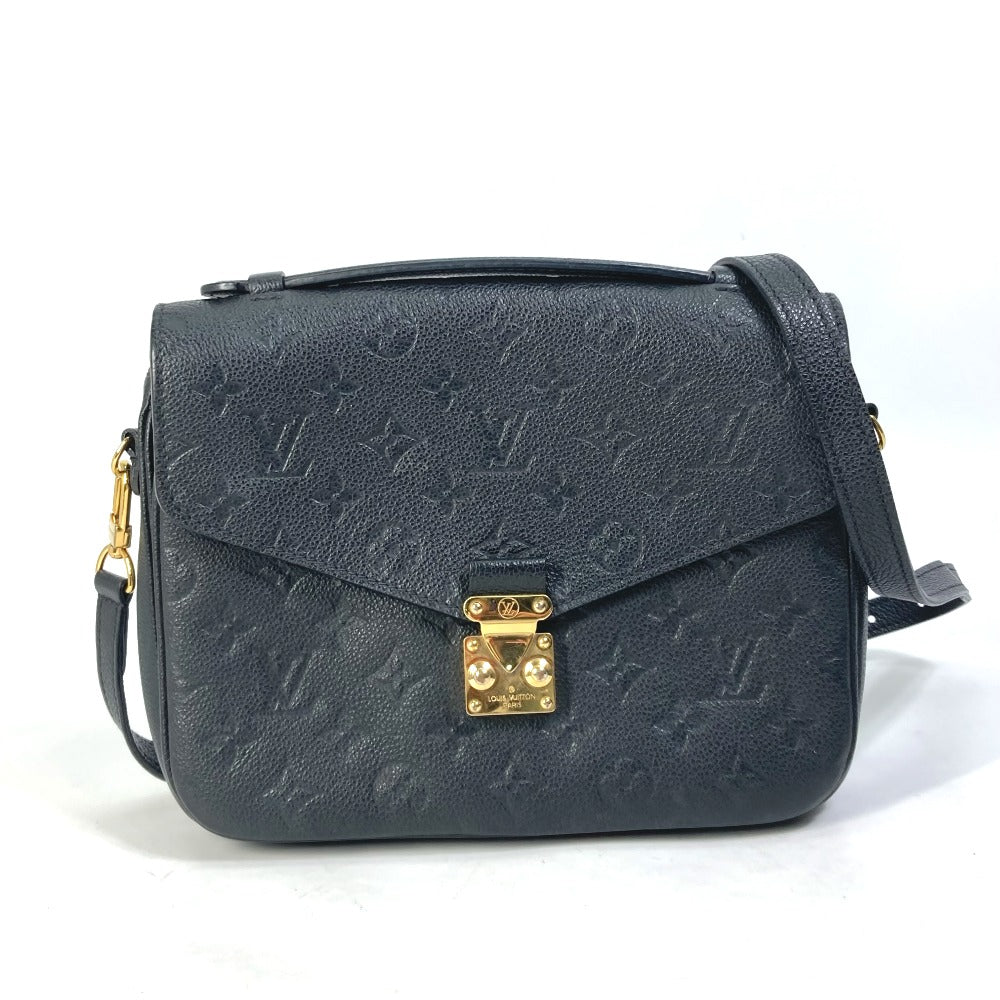 Louis Vuitton M41487 Ann Platt Ann Platt Monogram Leather Black Shoulder Bag