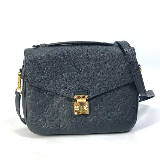 Louis Vuitton M41487 Ann Platt Ann Platt Monogram Leather Black Shoulder Bag
