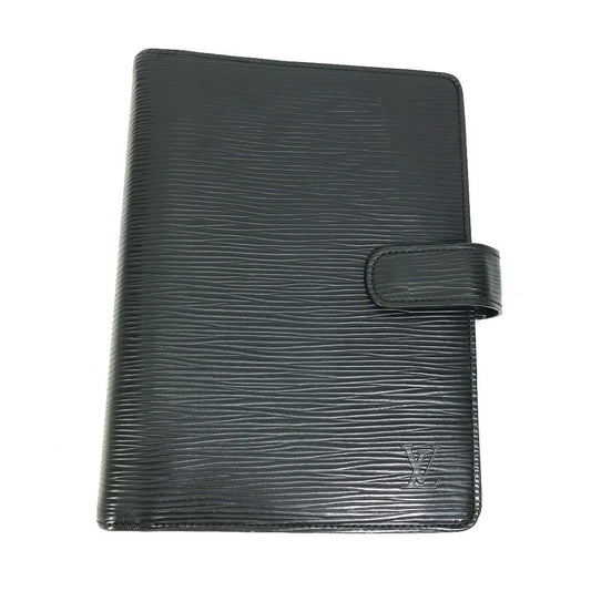 Louis Vuitton Notebook cover R20042 Epi Leather Black Handbag G 114