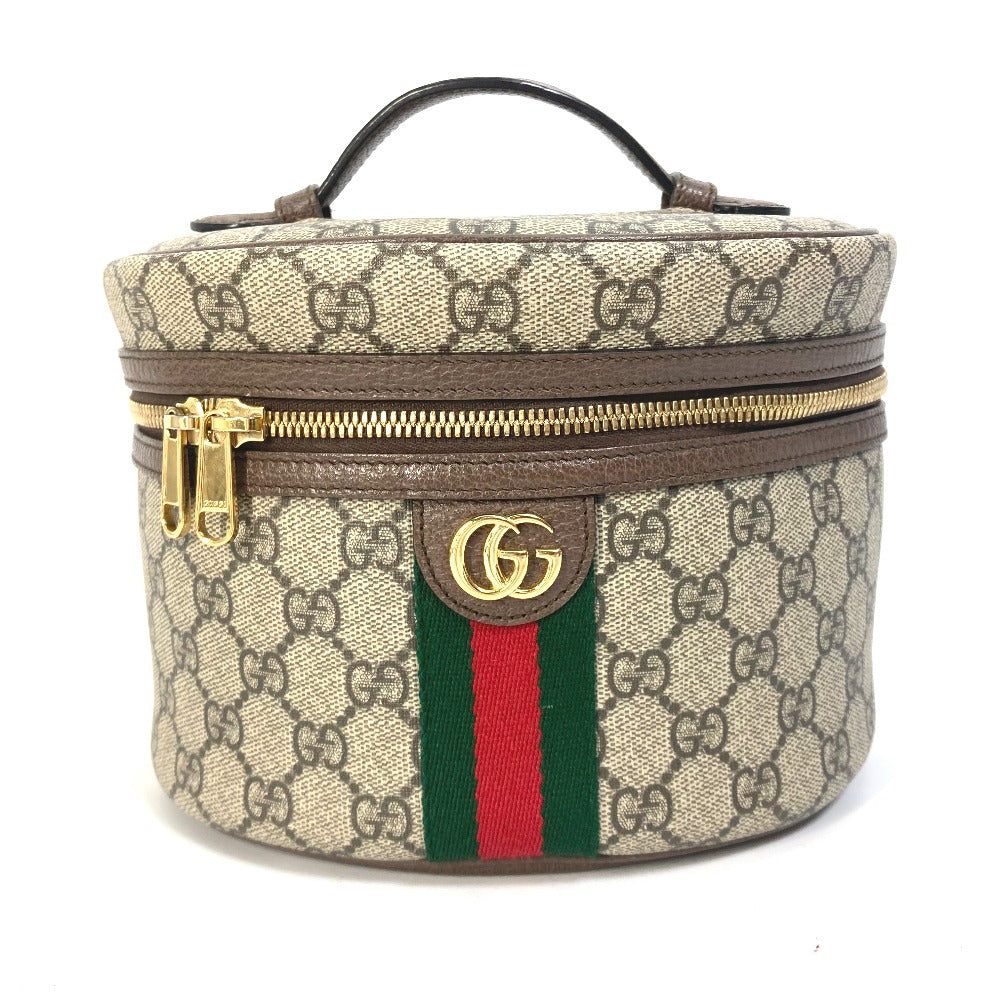 Gucci Vanity GG Supreme Sherry line Canvas Beige Travel Bag