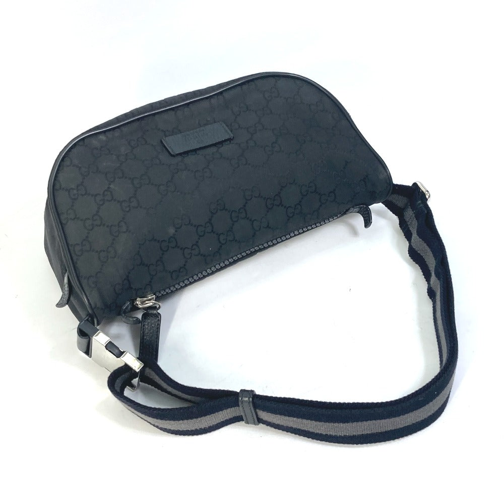 Gucci Waist GG Sling Nylon Black Belt
