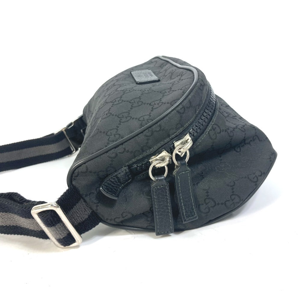Gucci Waist GG Sling Nylon Black Belt