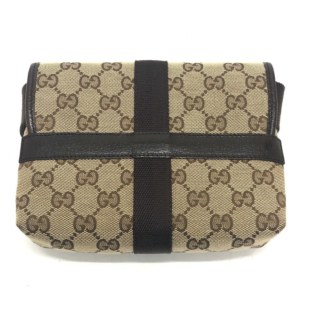 Gucci Waist GG x GG Sling Canvas Brown Beige Handbag
