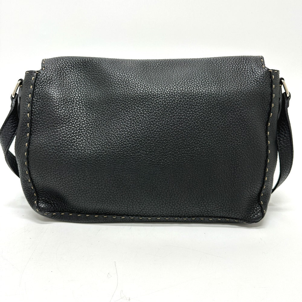 Fendi Shoulder Bag 8Bt116 Celeria Unisex Unisex Leather Black