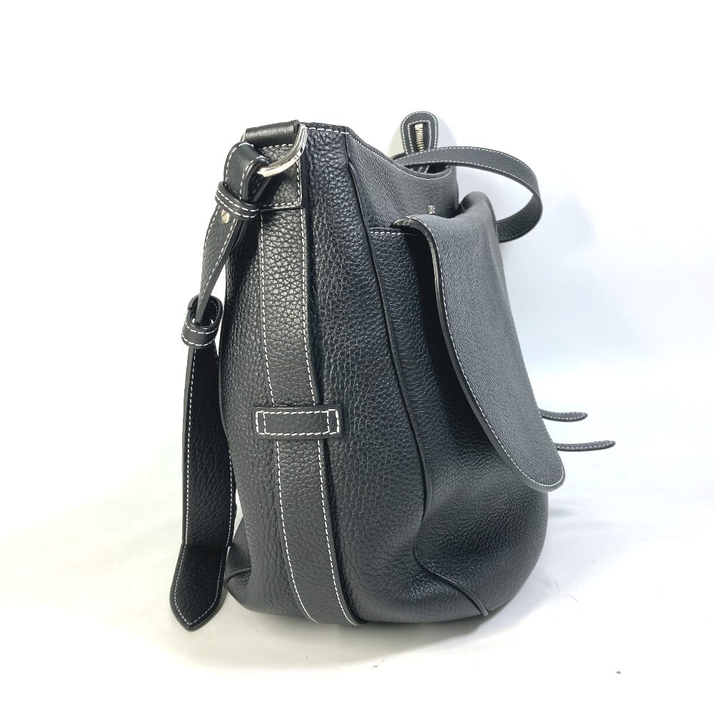 Dior Shoulder Bag Oblique Saddle Soft Bag Women Leather Black