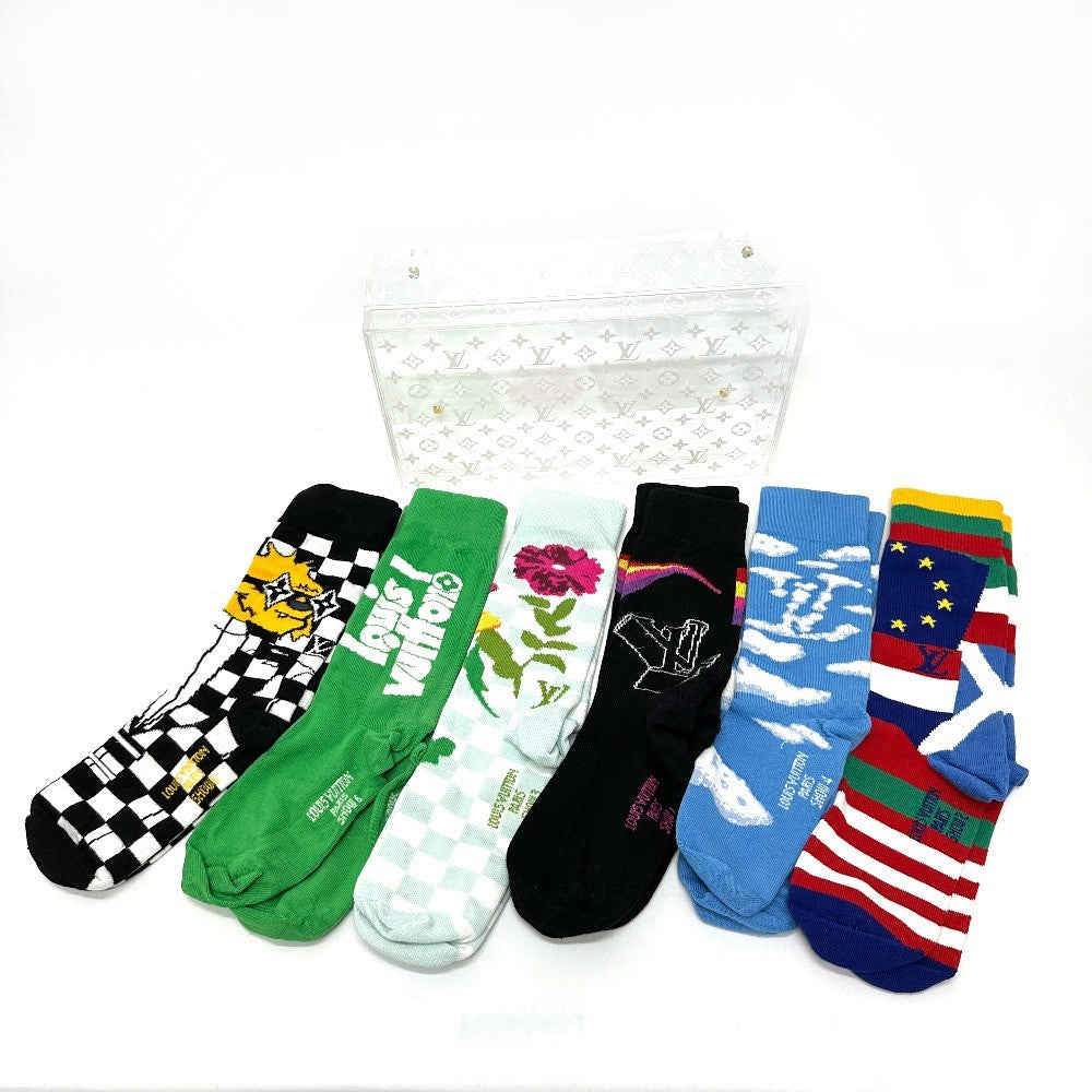 Louis Vuitton socks Syosset set archive 6 Cotton Multicolor Handbag