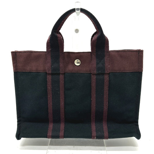 Hermes Handbag Fool Toepm Unisex Unisex Canvas Black Travel Bag G 231210 19