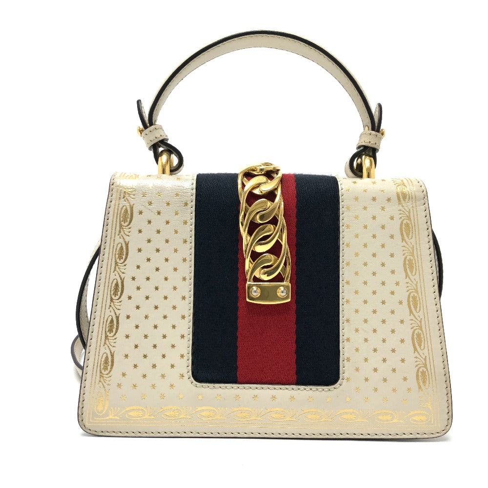 Gucci Silvi Leather White Shoulder Bag