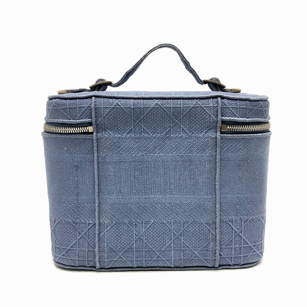 Dior Vanity Bag Canage Women Canvas Blue Travel Bag