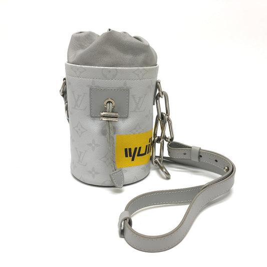 Louis Vuitton M44631 x chalk nano Monogram Canvas White Gray Shoulder Bag