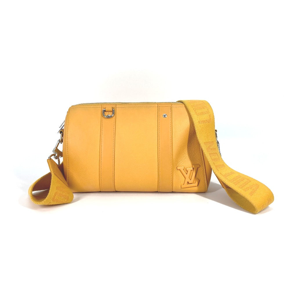 Louis Vuitton M21438 yellow Aerogram City Keepall Leather Shoulder Bag