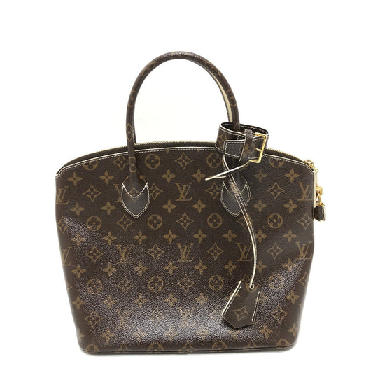 Louis Vuitton M40597 Shiny LockitPM Monogram Canvas Brown Handbag