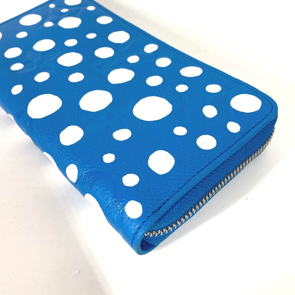 Louis Vuitton Long Purse M81954 Ann Platt Monogram Leather Blue Wallet Case