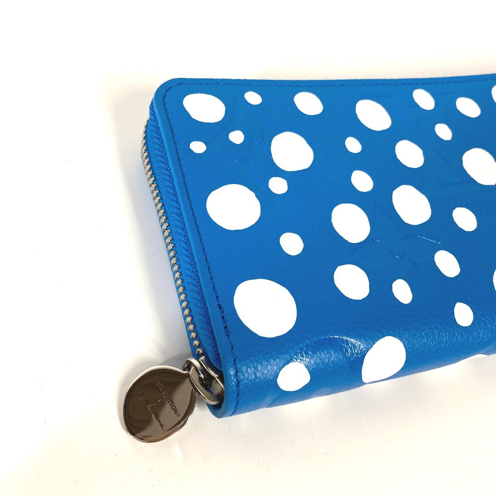 Louis Vuitton Long Purse M81954 Ann Platt Monogram Leather Blue Wallet Case