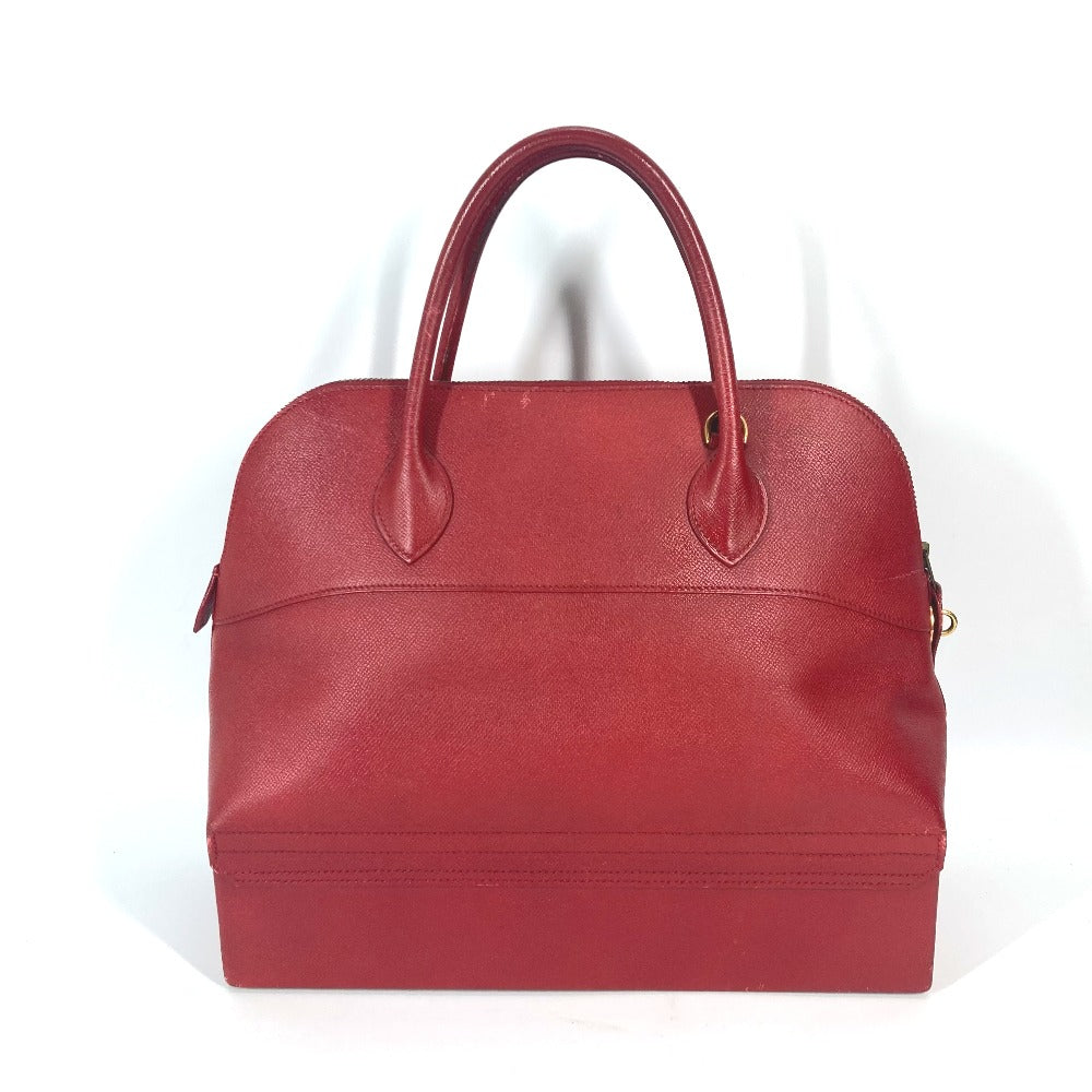 Hermes Handbag Courchevel Mcpherson Red Travel Bag