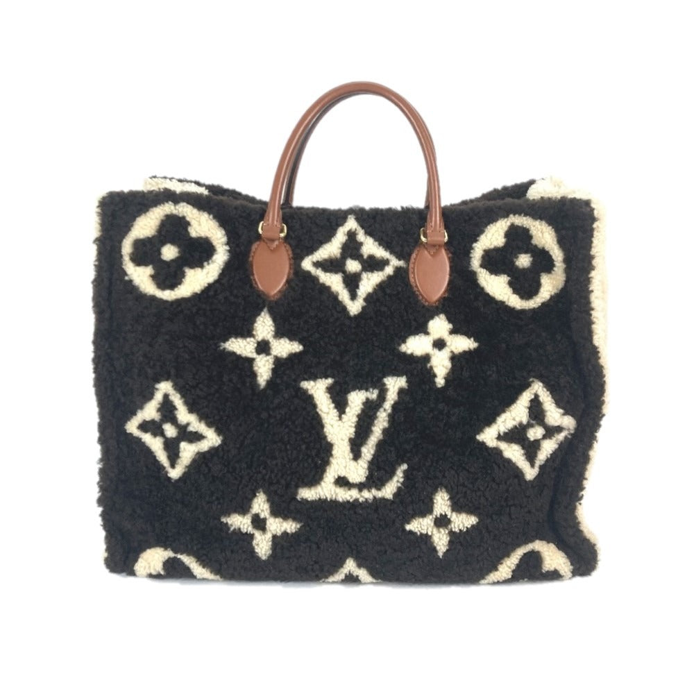 Louis Vuitton M55420 Shearling teddy On go Monogram Leather Brown Shoulder Bag