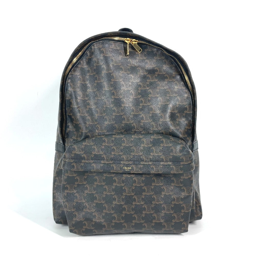 Backpack Bag Triomphe Women Leather Brown
