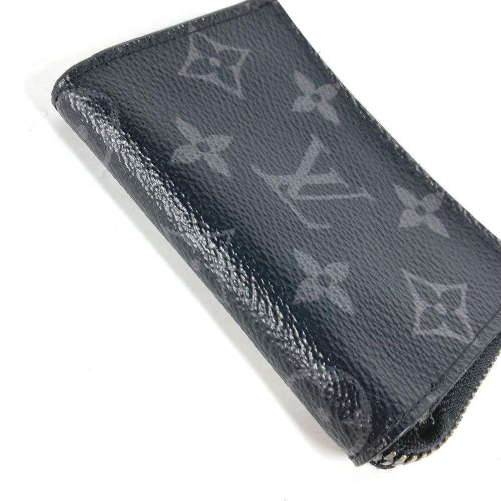Louis Vuitton Coin Ｍ63536 Eclipse Portemone Monogram Canvas Black Handbag