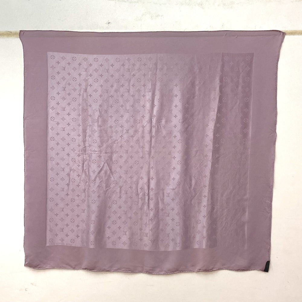 Louis Vuitton scarf silk Light purple Monogram