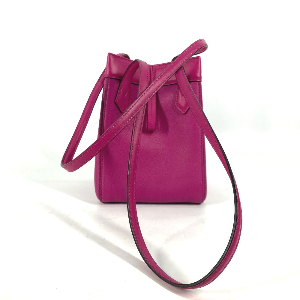 Fendi Shoulder Bag 8Bs083 Origami Women Leather Purple Mini