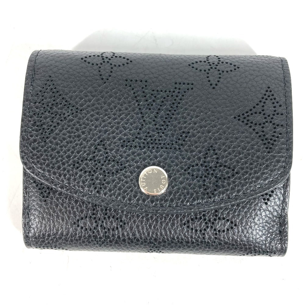Louis Vuitton Trifold M67498 mahina Portefeuille Monogram Leather Black Wallet Case