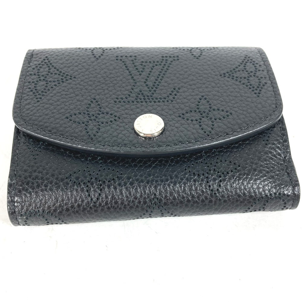 Louis Vuitton Trifold M67498 mahina Portefeuille Monogram Leather Black Wallet Case