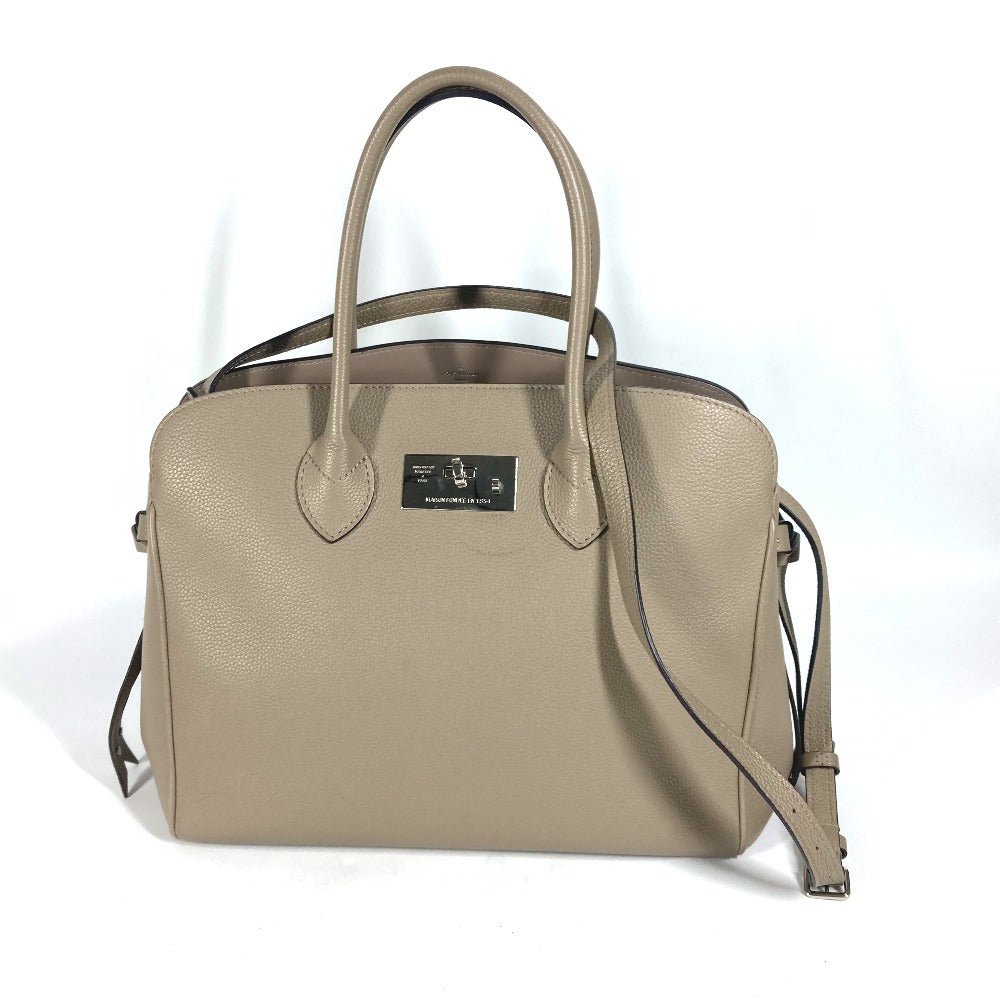 Louis Vuitton M51685 Taurillon Clemence Tourterelle 2WAY Leather Grey Crossbody Bag