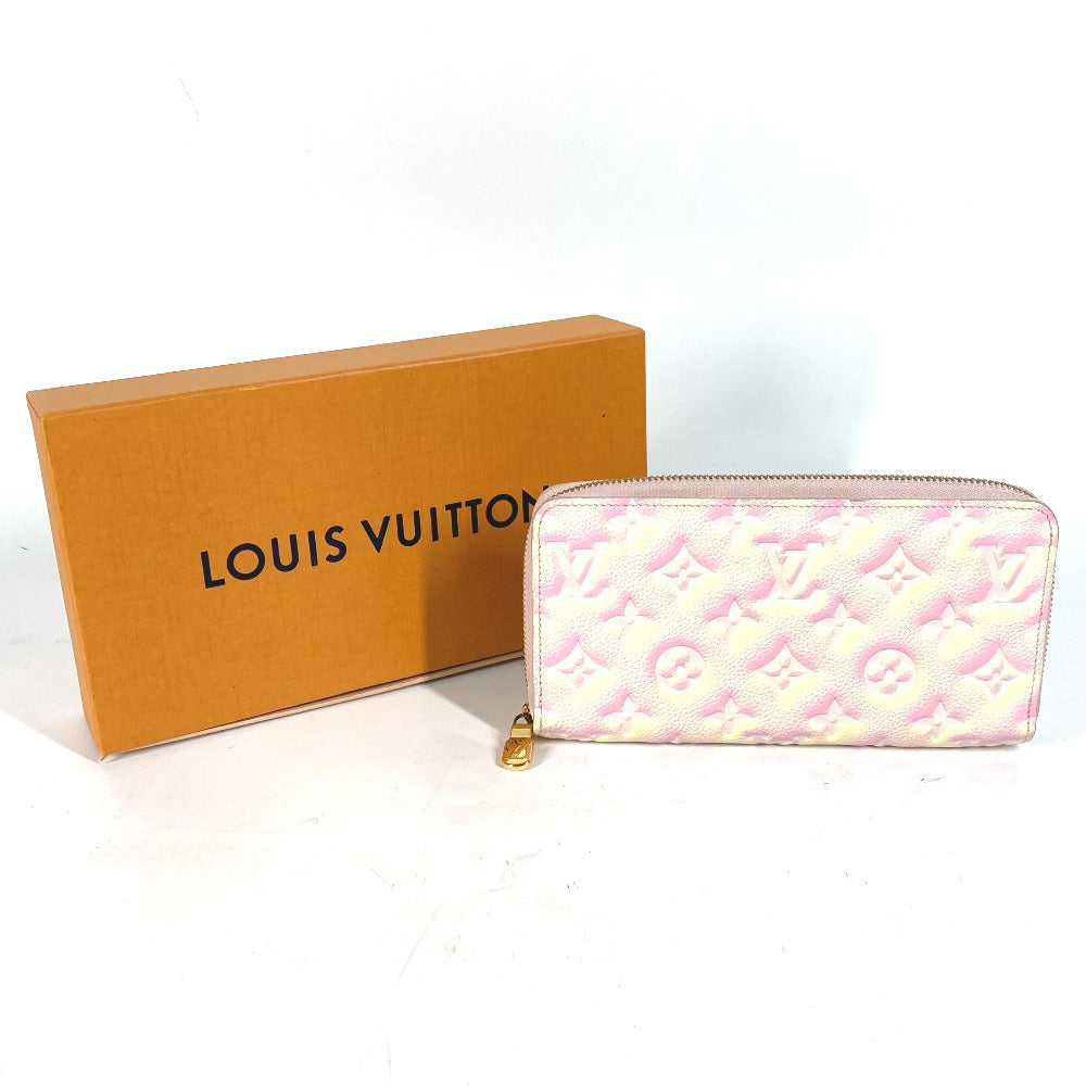 Louis Vuitton Long Purse M81299 Ann Platt Monogram Leather Pink Wallet Case G 40