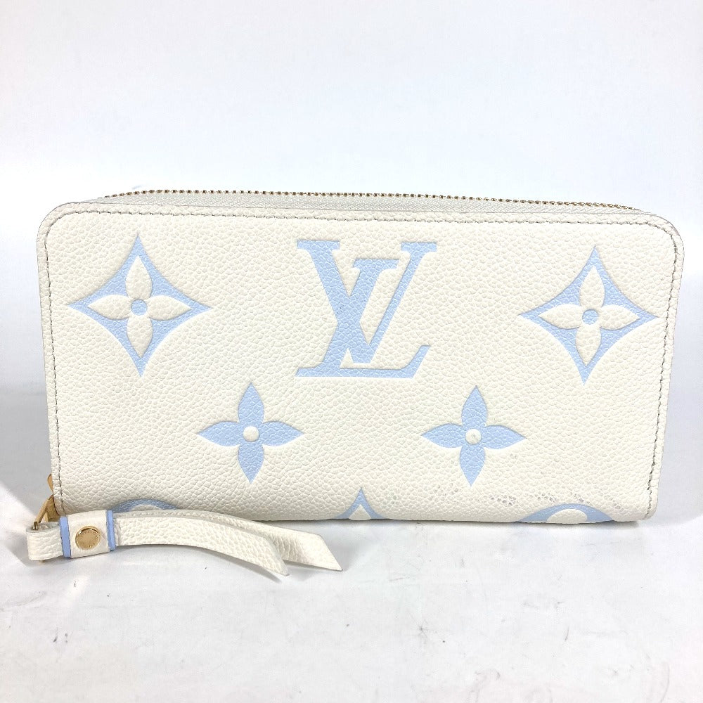 Louis Vuitton Long Purse M83308 Ann Platt Monogram Leather Blue Wallet Case