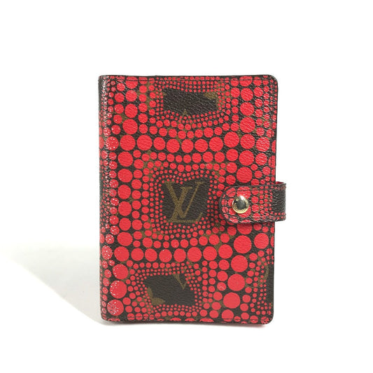Louis Vuitton Notebook cover R21132 Yayoi Kusama Monogram Canvas Red Handbag