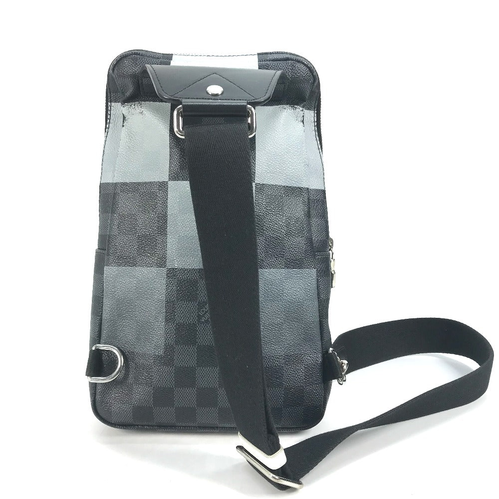 Louis Vuitton Sling N40403 Damier Graffit Giant Canvas Black Shoes